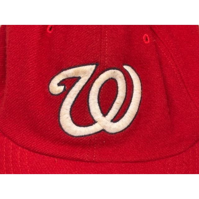 米国製 COOPERSTOWN クーパーズタウン BALLCAP ベースボールキャップ 帽子 ウールクラウン レザースベリ 赤 60 [la-1960] | Cooperstown Ball Cap(ファッション) | 01