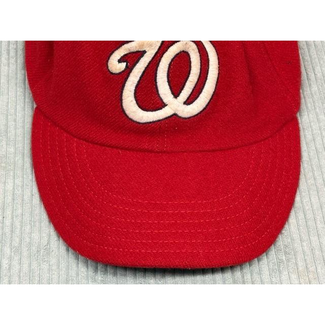 米国製 COOPERSTOWN クーパーズタウン BALLCAP ベースボールキャップ 帽子 ウールクラウン レザースベリ 赤 60 [la-1960] | Cooperstown Ball Cap(ファッション) | 02