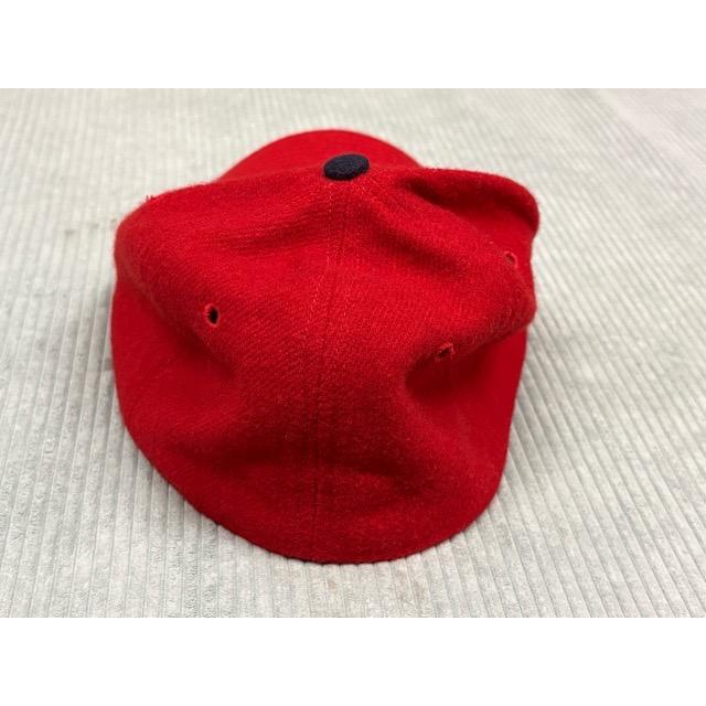 米国製 COOPERSTOWN クーパーズタウン BALLCAP ベースボールキャップ 帽子 ウールクラウン レザースベリ 赤 60 [la-1960] | Cooperstown Ball Cap(ファッション) | 05