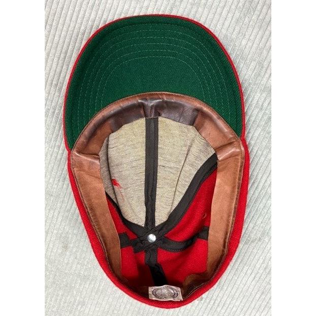 米国製 COOPERSTOWN クーパーズタウン BALLCAP ベースボールキャップ 帽子 ウールクラウン レザースベリ 赤 60 [la-1960] | Cooperstown Ball Cap(ファッション) | 07