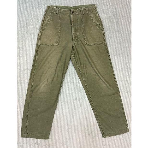 70's 米軍 us army trousers 8405-082-6611 ベイカーパンツ ファティーグパンツ OG-107 ボタンフライ 表記32x31 実寸W78 L72 [la-1968] | MILITARY | 05
