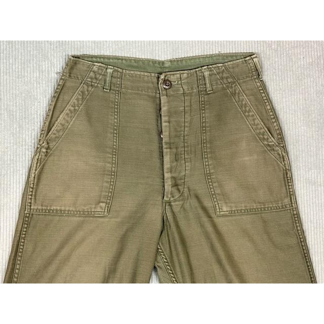 70's 米軍 us army trousers 8405-082-6611 ベイカーパンツ ファティーグパンツ OG-107 ボタンフライ 表記32x31 実寸W78 L72 [la-1968] | MILITARY | 01