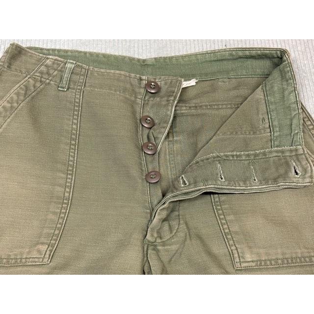 70's 米軍 us army trousers 8405-082-6611 ベイカーパンツ ファティーグパンツ OG-107 ボタンフライ 表記32x31 実寸W78 L72 [la-1968] | MILITARY | 03