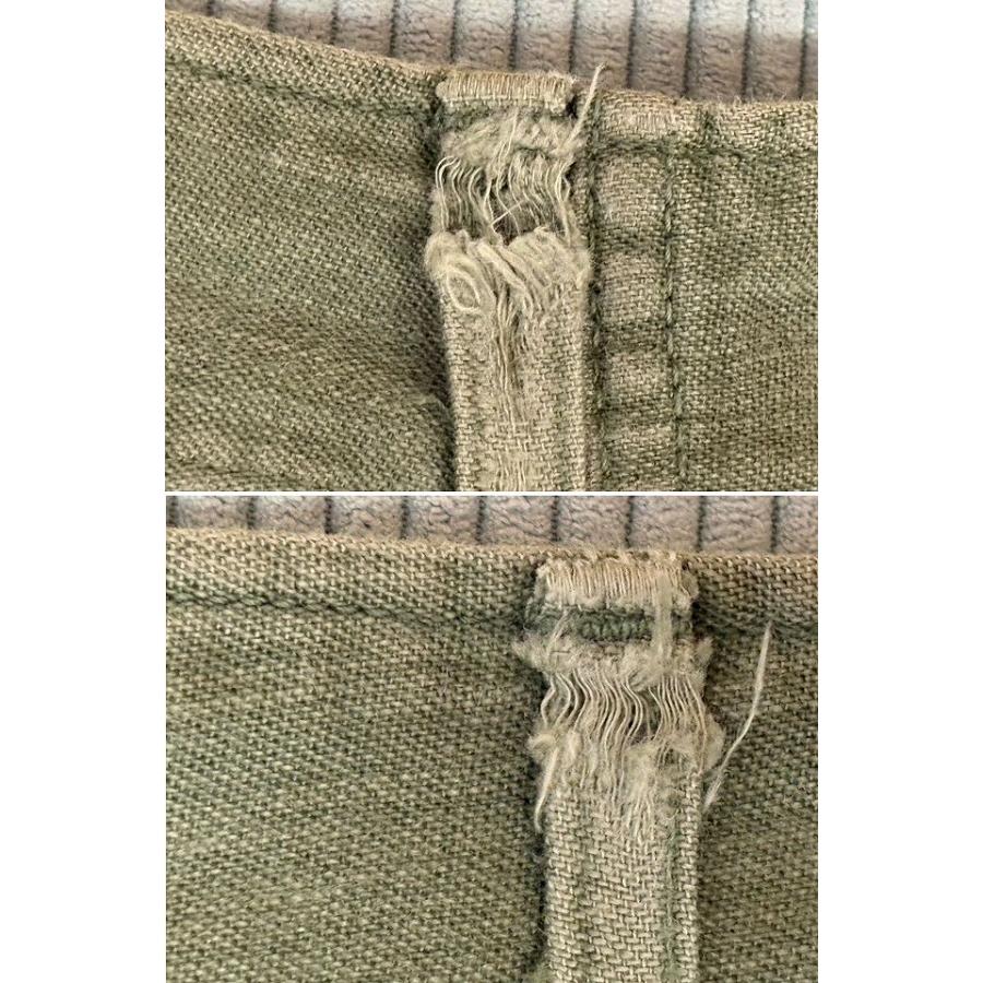 70's 米軍 us army trousers 8405-082-6611 ベイカーパンツ ファティーグパンツ OG-107 ボタンフライ 表記32x31 実寸W78 L72 [la-1968] | MILITARY | 08