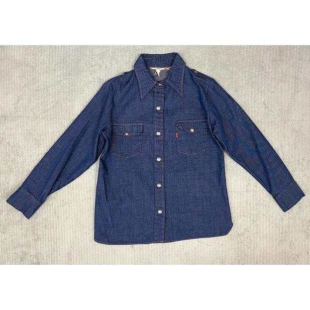 70's リーバイス LEVI'S オレンジタブ レディース ビンテージ デニムジャケット ジージャン エポレット 13/14   [la-1983] | Levi's | 07