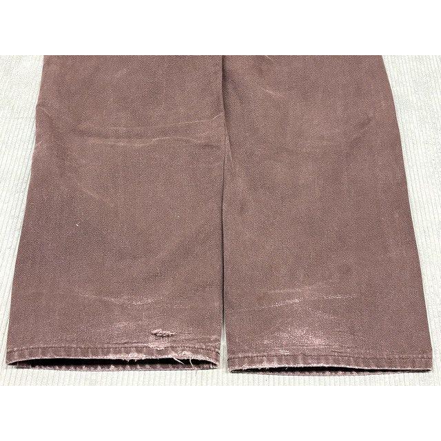 メキシコ製 2010 カーハート Carhartt ペインターパンツ ダブルニー ダック フェード DKB ダークブラウン 表記35x32 W88L79 [lt-0001] | Carhartt | 09