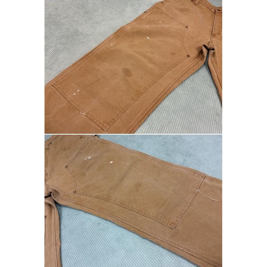 米国製 2005 カーハート Carhartt ペインターパンツ ダブルニー ダック フェード BRN ブラウン 表記36x32 W93L81 [lt-0002] | Carhartt | 04