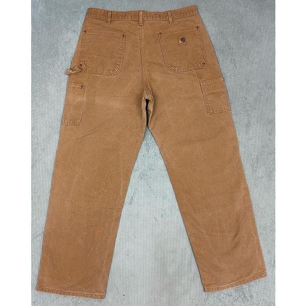 米国製 2005 カーハート Carhartt ペインターパンツ ダブルニー ダック フェード BRN ブラウン 表記36x32 W93L81 [lt-0002] | Carhartt | 06