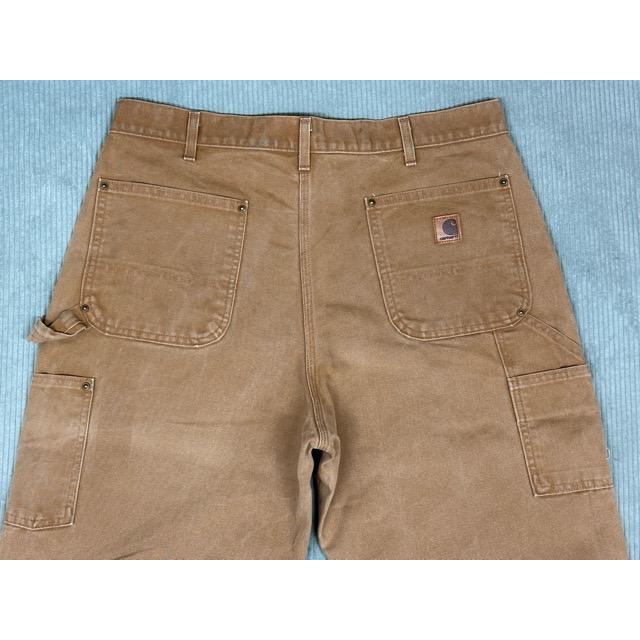 米国製 2005 カーハート Carhartt ペインターパンツ ダブルニー ダック フェード BRN ブラウン 表記36x32 W93L81 [lt-0002] | Carhartt | 07