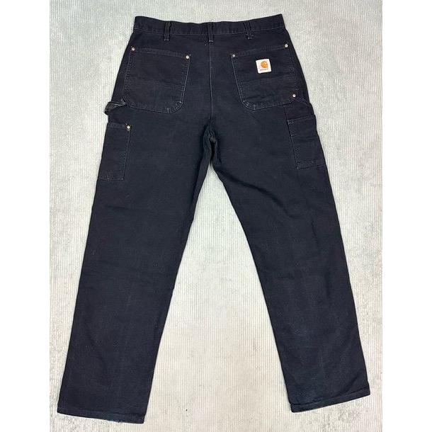 00's カーハート Carhartt ペインターパンツ ダブルニー ダック フェード ペンキ BLK ブラック 黒 実寸W90L83 [lt-0003] | Carhartt | 07