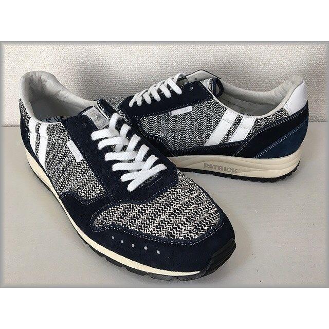 日本製 パトリック PATRICK ATP-NT 529272 限定 メタリックニット ネイビー サイズ43 [M] | PATRICK