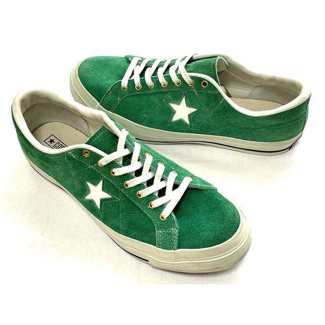 日本製 コンバース ワンスター スエード CONVERSE ONE STAR GOLD EYELET SU OX グリーン 緑 サイズ 101/2  29.0 [m-0127] : m-0127 : LOAFERS used clothing - 通販 - Yahoo!ショッピング