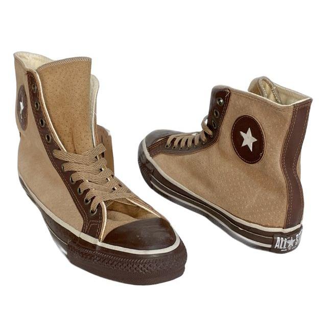 デッドストック ヴィンテージ コンバースオールスター レザー　8.5 27.0 ALL STAR デッドストック 90's 米国製 MADE IN USA ビンテージ