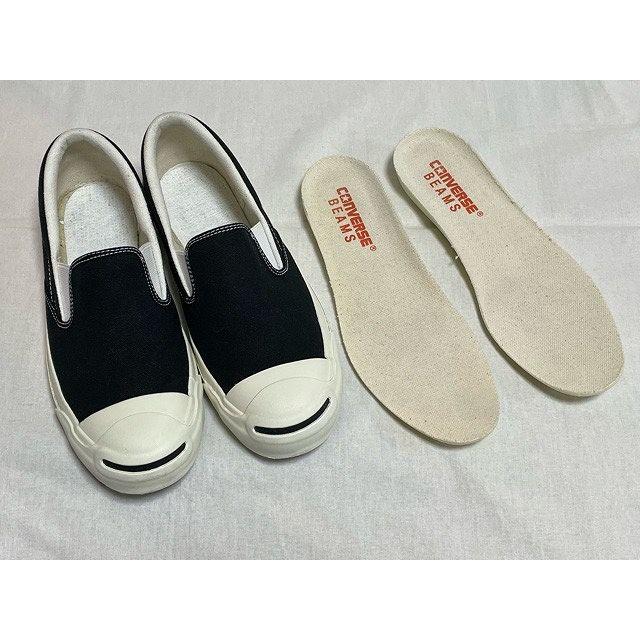 コンバース ビームス CONVERSE BEAMS JACK PURCELL SLIP-ON ジャックパーセル スリッポン 1CJ277 黒 サイズ25.0 [m-0203] | BEAMS | 01