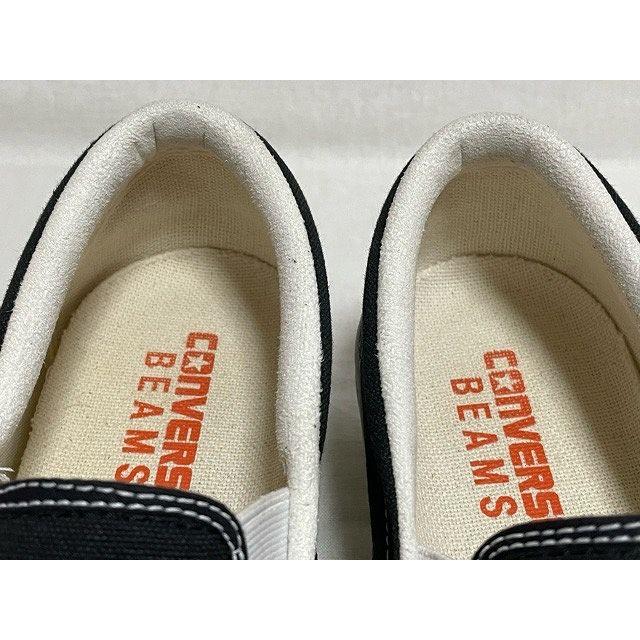 コンバース ビームス CONVERSE BEAMS JACK PURCELL SLIP-ON ジャックパーセル スリッポン 1CJ277 黒 サイズ25.0 [m-0203] | BEAMS | 02