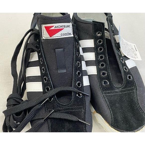 70sデッドストックMontblancモンブラン コーチャーブラック26.5cm MONTBLANC（ユニフォーム） 昭和レトロ 80's デッドストック