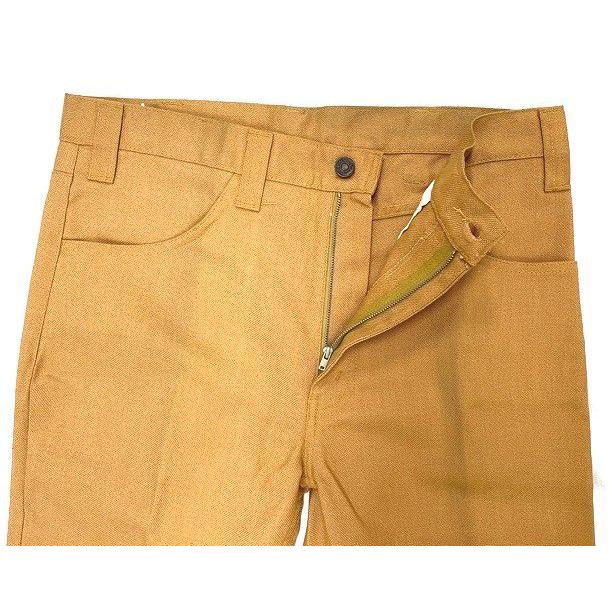 Levis646STA-PRESTベルボトムスタプレパンツW33L33イエロー Levi's デッド 60~70'S STA-PREST スタープレスト リーバイス