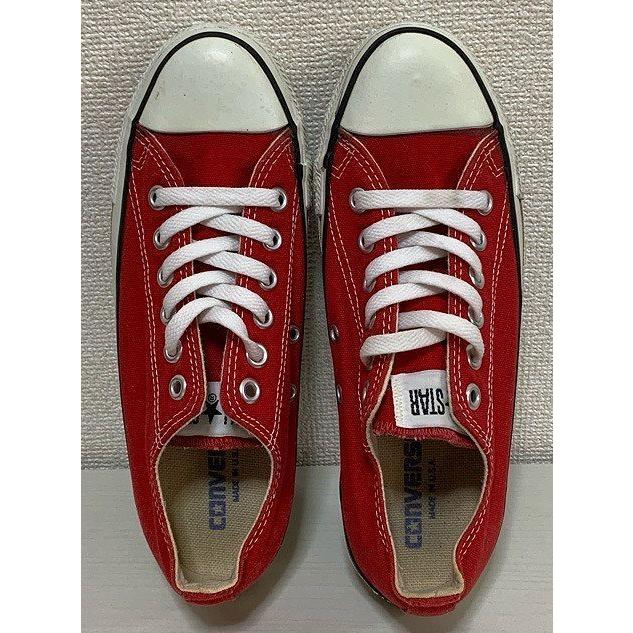 米国製 アメリカ コンバース CONVERSE オールスター ローカット ALL STAR LOW レッド 赤 サイズ24.5 [o-0070]｜highground｜03