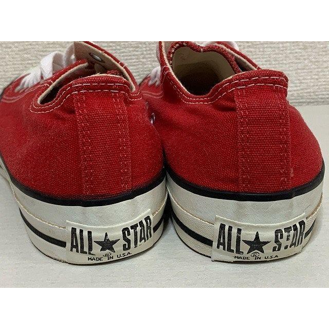 米国製 アメリカ コンバース CONVERSE オールスター ローカット ALL STAR LOW レッド 赤 サイズ24.5 [o-0070]｜highground｜05