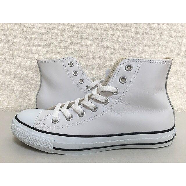 コンバース CONVERSE オールスター LEA ALL STAR HI レザー ホワイト サイズ25.0 [O] | LEA ALL STAR | 05