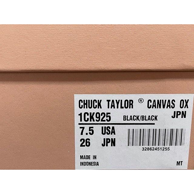 未使用 2017AW コンバース アディクト CONVERSE ADDICT チャックテイラー CHUCK TAYLOR CANVAS OX 1CK925 黒/黒 サイズ26.0 [o-0141] | CONVERSE Addict | 06