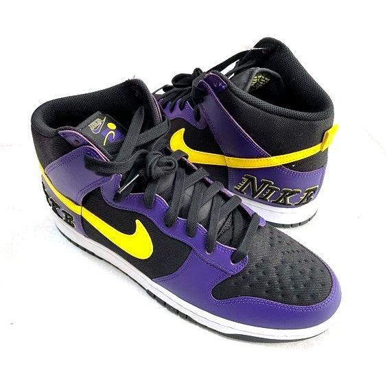 NIKE（ナイキ） 未使用 2021 ダンク ハイ NIKE DUNK HI EMB Lakers