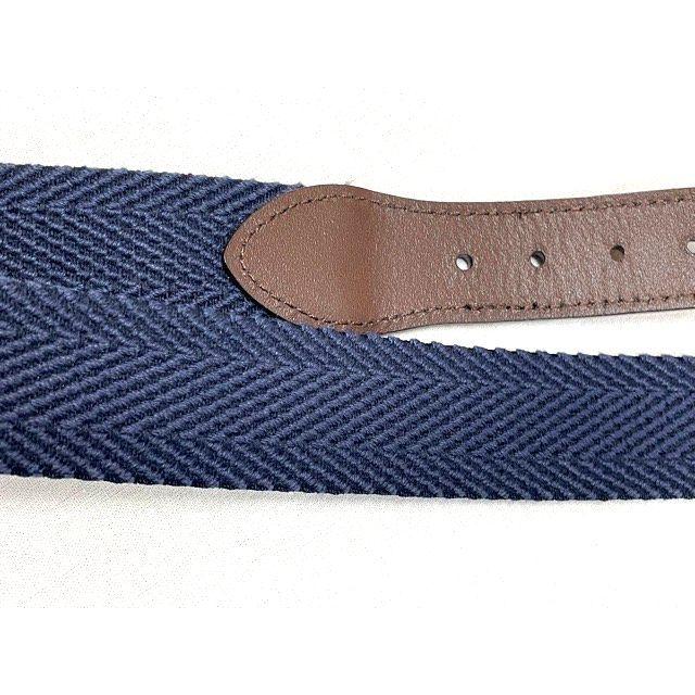 未使用 Brooks Brothers ブルックスブラザーズ ベルト レザー キャンバス コンビ サイズM 全長99cm [ta-0375] | BROOKS BROTHERS | 03