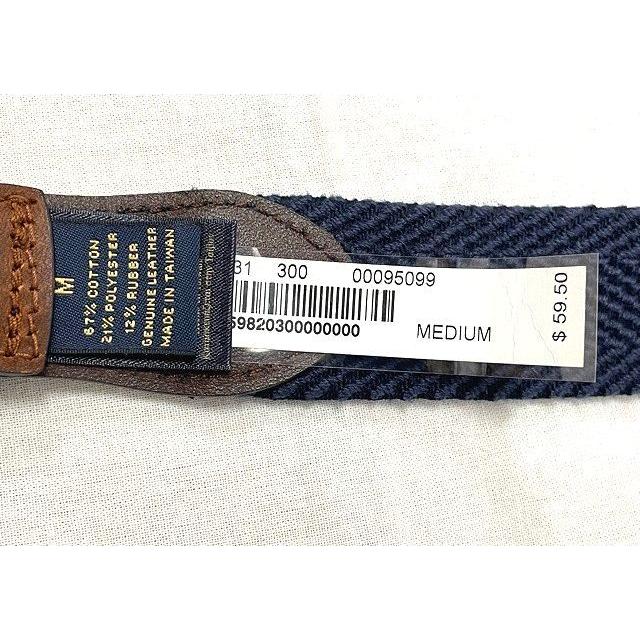 未使用 Brooks Brothers ブルックスブラザーズ ベルト レザー キャンバス コンビ サイズM 全長99cm [ta-0375] | BROOKS BROTHERS | 05