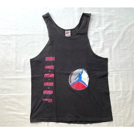 90's 米国製 MADE IN USA ナイキ NIKE ジョーダン AIR JORDAN ジャンプマン タンクトップ ブラック サイズM [ta-0454] | NIKE | 01