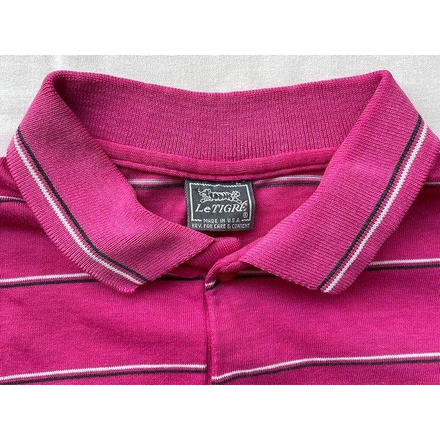 米国製 MADE IN USA 80's LeTIGRE ルティグレ ポロシャツ タイガー