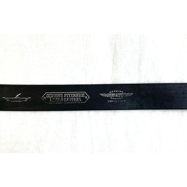 トイズマッコイ TOYS McCOY ベック BECK ベルト レザー ステアハイド ラティーゴレザー ブラック サイズ28 全長92cm [ta-0502] | THE REAL McCOY'S | 06
