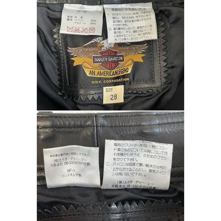 ハーレーダビッドソン HARLEY-DAVIDSON 98146 牛革 レザーパンツ