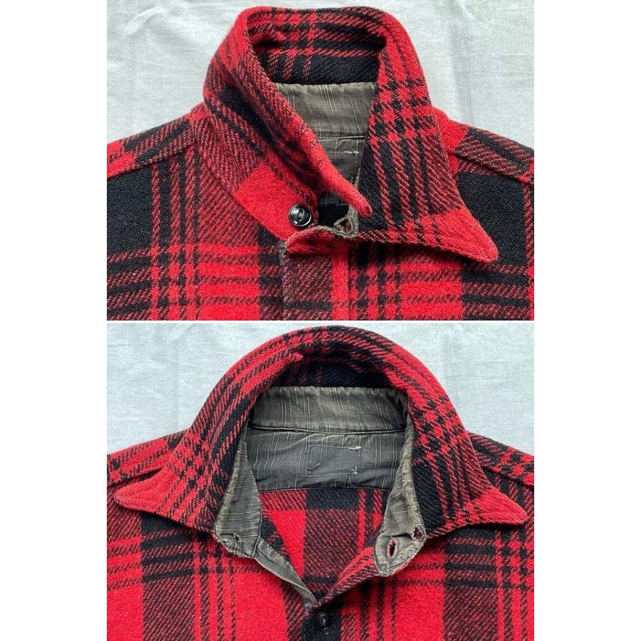 VINTAGE 40's 50's ビンテージ ウールシャツ プルオーバー ボロ VINTAGE 40's 50's ビンテージ ウールシャツ プルオーバー ボロ