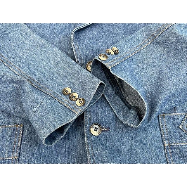 70's MADE IN USA ビンテージ リー Lee Set デニム テーラードジャケット 2釦 サイズ42-44位 [ta-0605] | Lee | 03