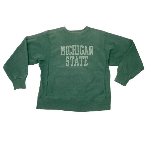【セール】チャンピオンリバースウィーブMichigan State トレーナー Champion チャンピオン リバースウィーブ 赤単タグ カレッジ