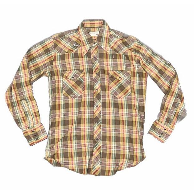 Wrangler（ラングラー） 70's 米国製 ウエスタンシャツ チェック