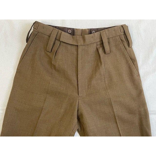 BRITISH ARMY イギリス軍 BARRACK DRESS ARMY ALL RANKS ウール トラウザーズ パンツ ブラウン W84L80 [ta-0761] | MILITARY | 02