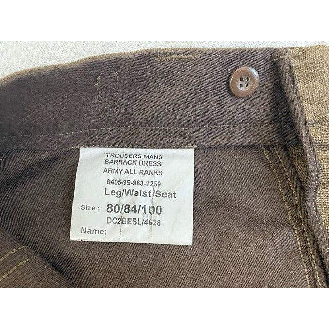 BRITISH ARMY イギリス軍 BARRACK DRESS ARMY ALL RANKS ウール トラウザーズ パンツ ブラウン W84L80 [ta-0761] | MILITARY | 04