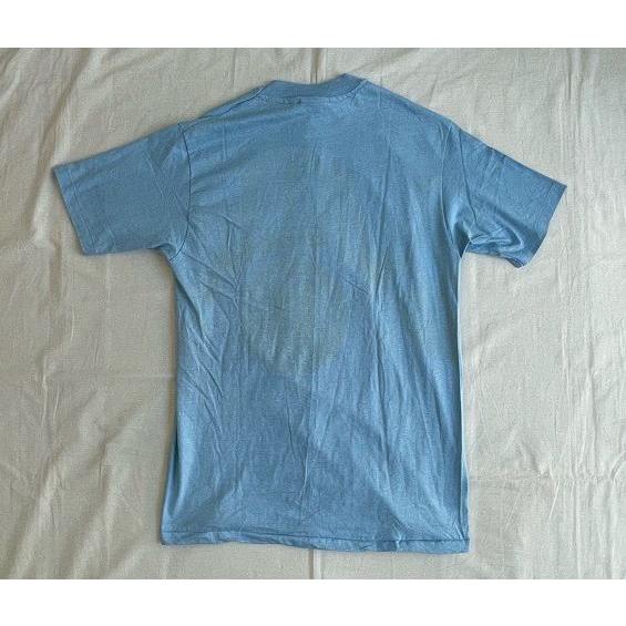 デッドストック 80's 米国製 Hanes ヘインズ BEEFY-T Tシャツ UCLA カリフォルニア大学 サックスブルー L [ta-0794]｜highground｜09