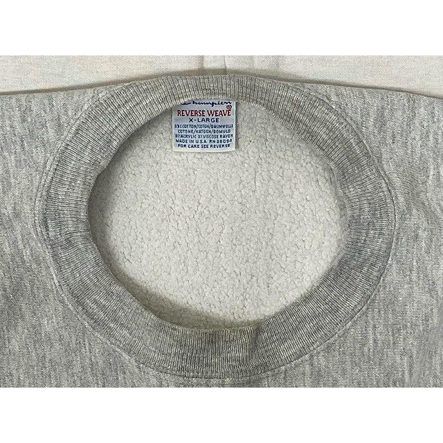 90’s 米国製 チャンピオン リバースウィーブ Champion REVERSE WEAVE ノースウエスタン大学 3段 染み込み グレー XL [ta-0907]｜highground｜05