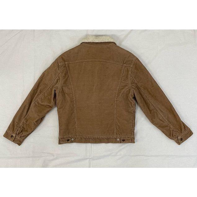 70's 米国製 リーバイス LEVI'S コーデュロイ トラッカージャケット 内ボア 70605 -1523 ボタン裏52 ライトブラウン ベージュ 40 [ta-0946]｜highground｜09