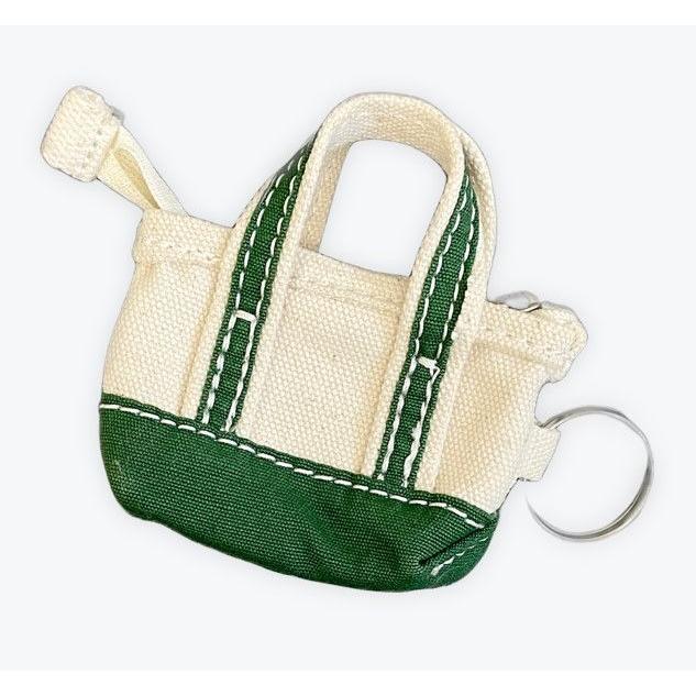 L.L.Bean エルエルビーン トートバッグ キーホルダー キーリング 268887 グリーン 横8.5縦6幅3.5cm [ta-0977] | L.L.Bean