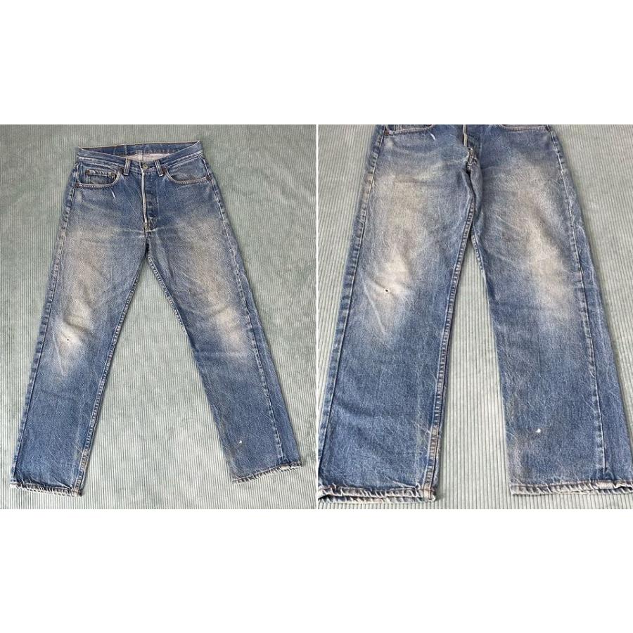 米国製 80's 1985 リーバイス LEVI'S 501 0115 ハチマル 金茶糸脇割 裾チェーンステッチ 653工場 表記W32 L30 実寸W77 L74cm [ta-1004]｜highground｜02