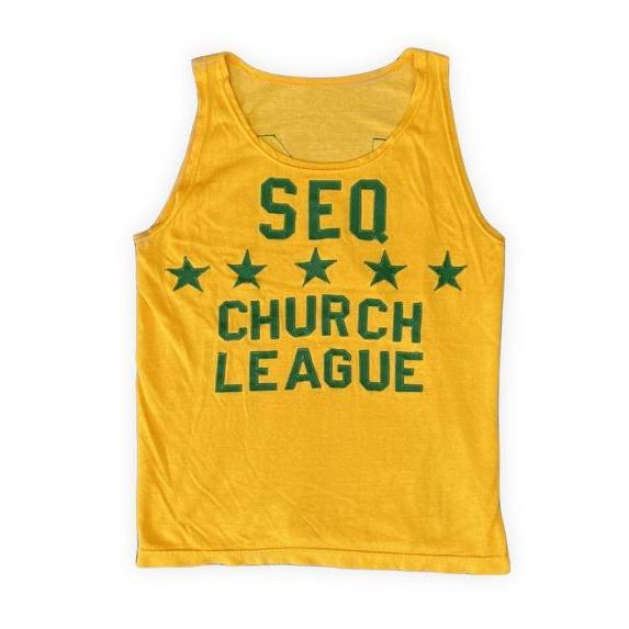 60's 70's 米国製 ニューヨーク フェルコ felco ビンテージ タンクトップ ワッペン 女性 重ね着 S [ta-1048] | FELCO