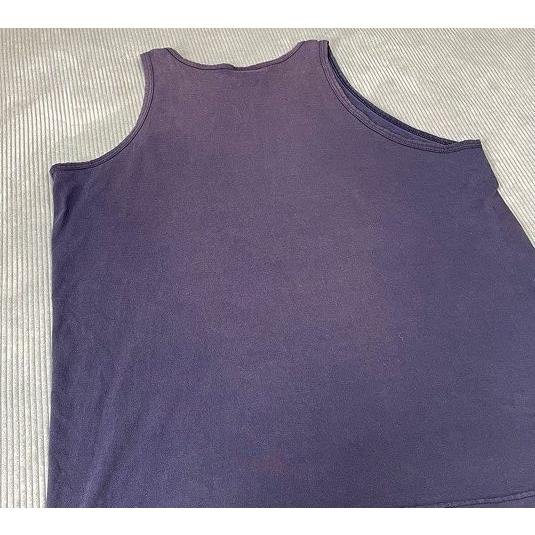 90's 米国製 MADE IN USA フィラ FILA ビンテージ タンクトップ ロゴ フェード ナス紺 ネイビー L [ta-1048] | FILA | 07