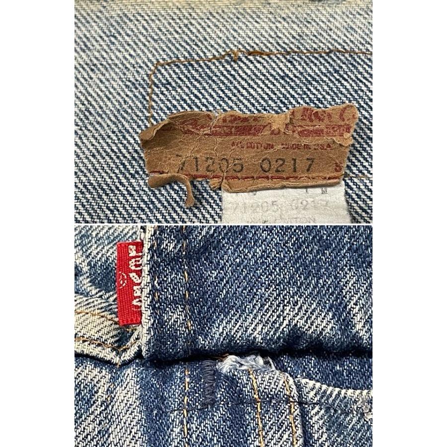 ビッグサイズ 70's 80's 米国製 ビンテージ リーバイス LEVI'S デニムジャケット 71205-0217 着丈60 身幅59 46L [ta-1098] | Levi's | 05