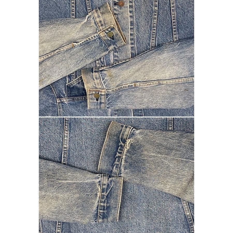 ビッグサイズ 70's 80's 米国製 ビンテージ リーバイス LEVI'S デニムジャケット 71205-0217 着丈60 身幅59 46L [ta-1098] | Levi's | 04