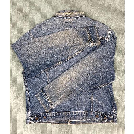 ビッグサイズ 70's 80's 米国製 ビンテージ リーバイス LEVI'S デニムジャケット 71205-0217 着丈60 身幅59 46L [ta-1098] | Levi's | 08