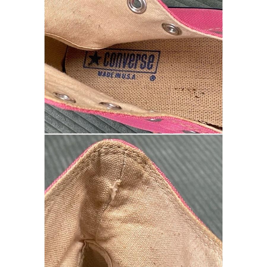ミント 80's 米国製 MADE IN USA ビンテージ コンバース オールスター CONVERSE ALL STAR HI キャンバス ピンク 51/2 24.5 [ta-1152] | ALL STAR | 08
