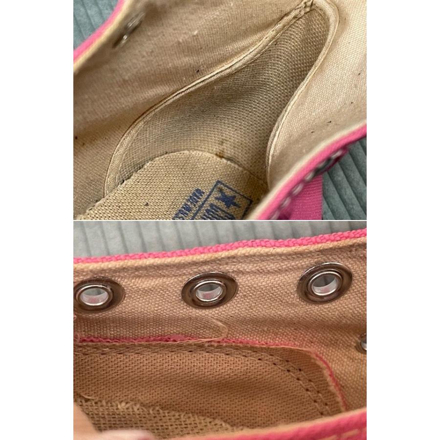 ミント 80's 米国製 MADE IN USA ビンテージ コンバース オールスター CONVERSE ALL STAR HI キャンバス ピンク 51/2 24.5 [ta-1152] | ALL STAR | 09